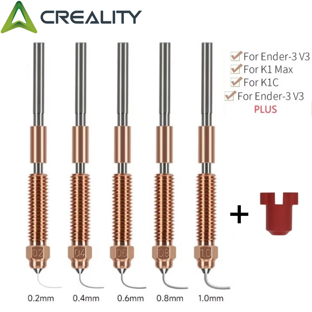 3D Printer Nozzle Brass - クイックスワップユニコーンノズルキット,高流量印刷,アップグレードされた材料,迅速な取り付け,k1c_k1 Max_Ender-3 v3