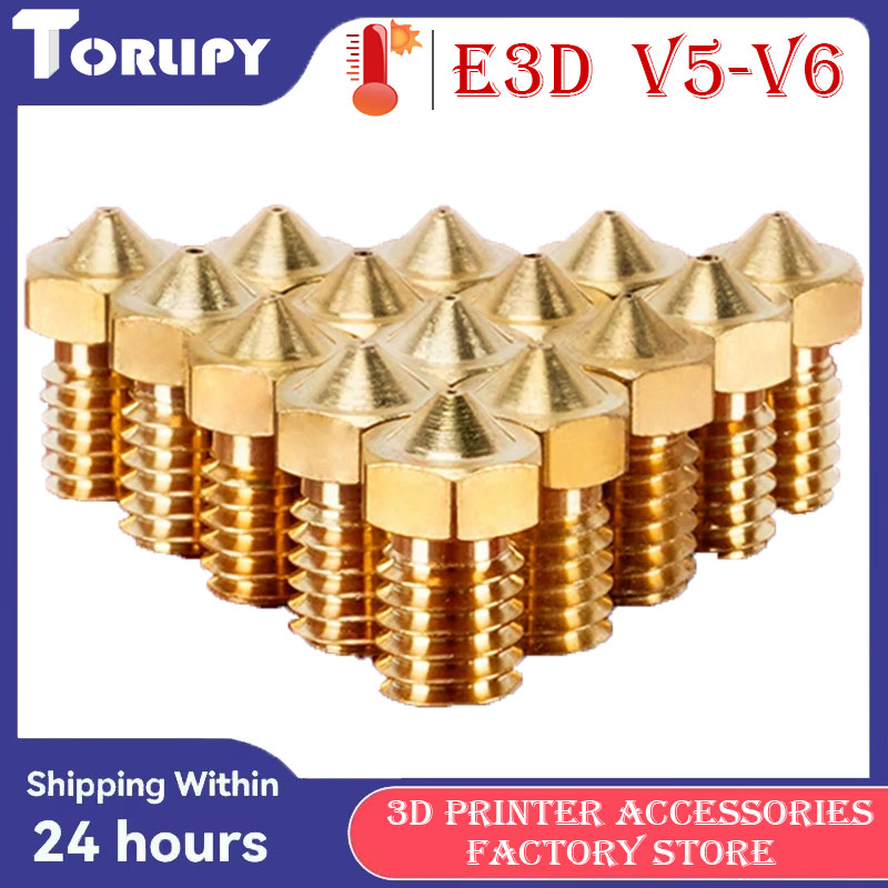 3D Printer Nozzle Brass - 卸売 E3D V6 V5 3Dプリンターホットエンドノズル 1.75mm真鍮素材