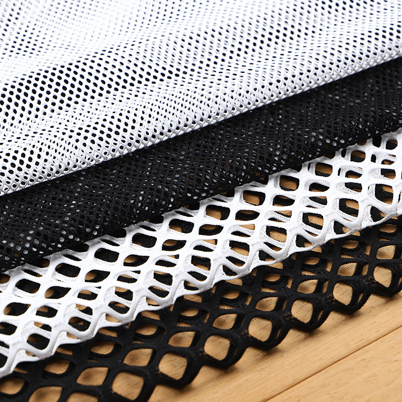 3D Printing On Fabric - 大きなダイヤモンドメッシュ生地,50cm x 160cm,漁網,パンツの日曜大工,肩の装飾