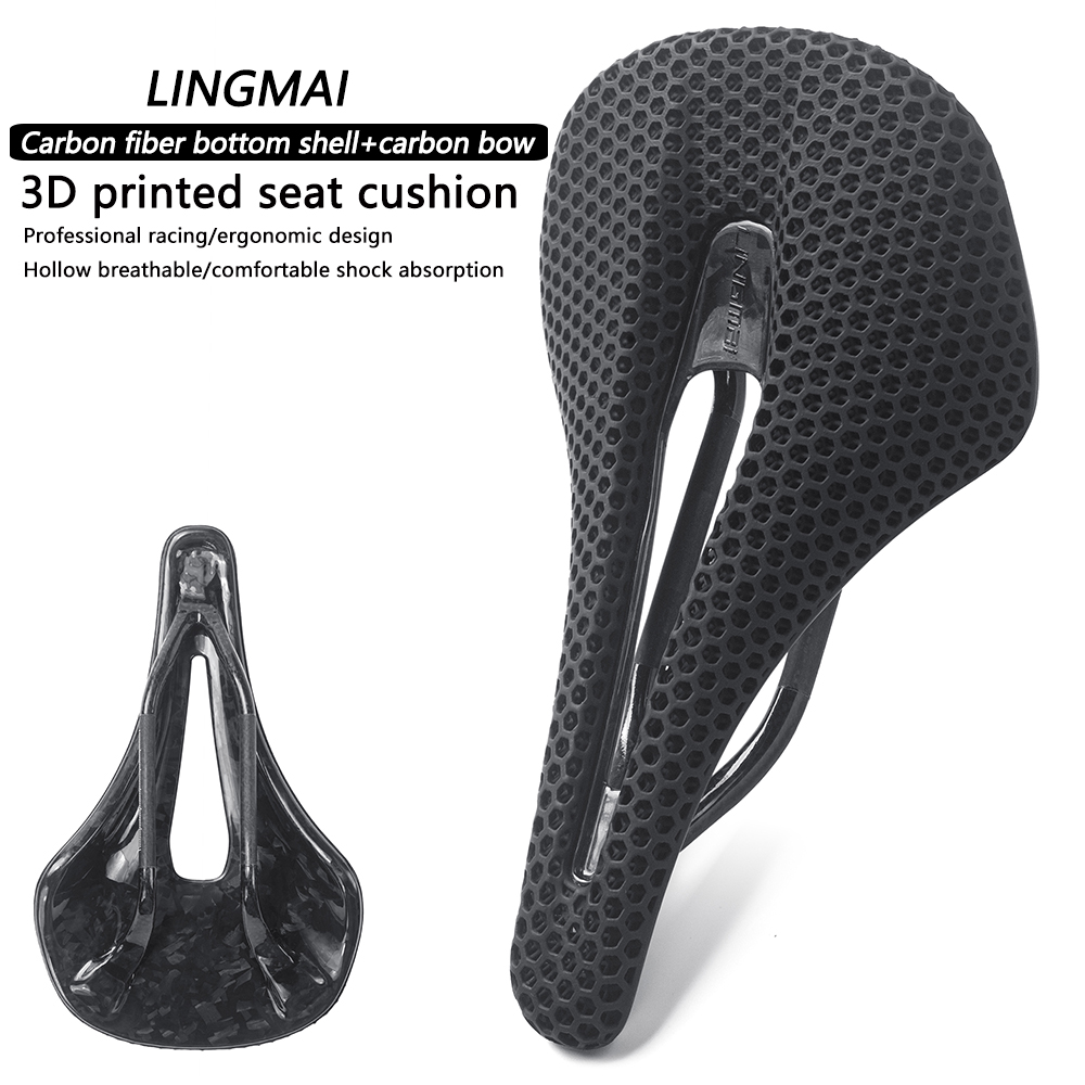 3D Printing Zone - LINGMAI 3Dプリントサドル 超軽量快適サイクリングサドル ゾーン別衝撃吸収シートクッション トライアスロンレーシングサドル