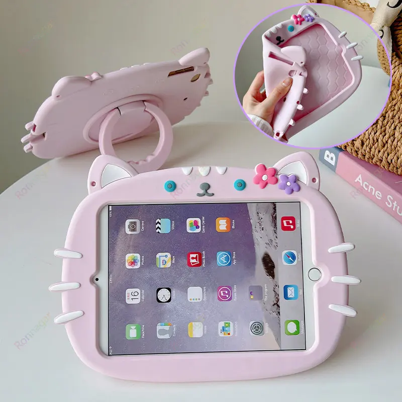 3D Printing Housing - 3Dキュートな猫型ケース iPad A16 第11世代 2026 Pro11インチ