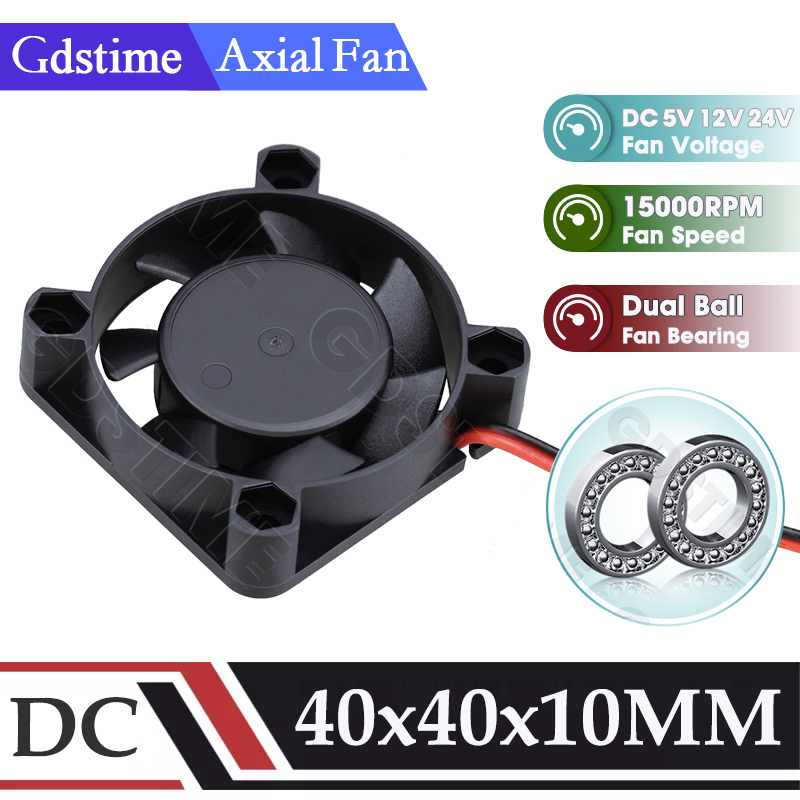 Cooling Fan 40Mm 3D - Gdstime 4010ファン 24V 12V 5V USBファン