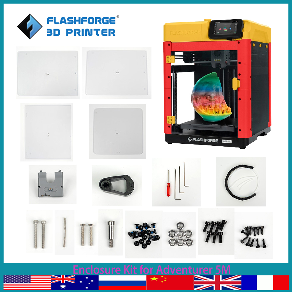 Enclosure 3D Printing - FLASHFORGE エンクロージャパネルキット Adventurer 5M 3D プリンタ部品キット印刷をより静かにします