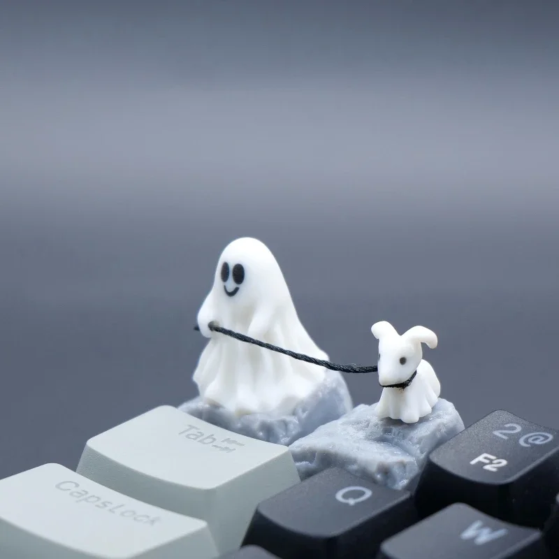 3D Printing And Additive Manufacturing - カスタマイズされた樹脂製のゴーストパピーのキーキャップ,3D印刷,パーソナリティポイント,メカニカルキーボード,チェリーMX,ハロウィーンギフト