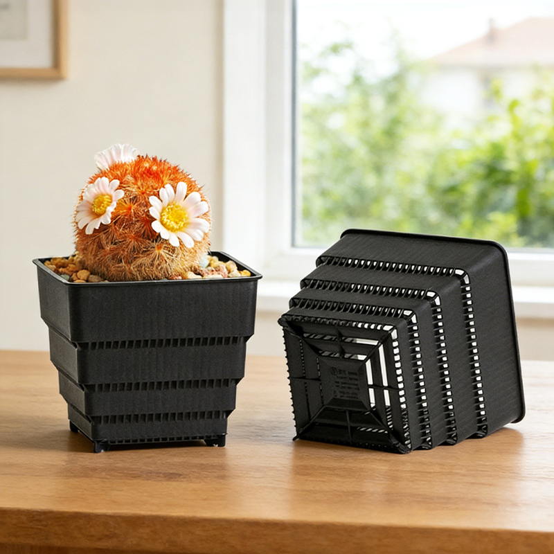 3D Printing Pot - 多肉植物やサボテン用の MESHPOT 6 パック スクエアポット –