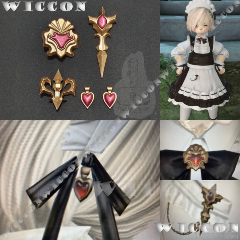 3D Printing Pla - クラシックメイド制服アクセサリーセットゲーム FF xiv 14 コスプレ衣装 DIY