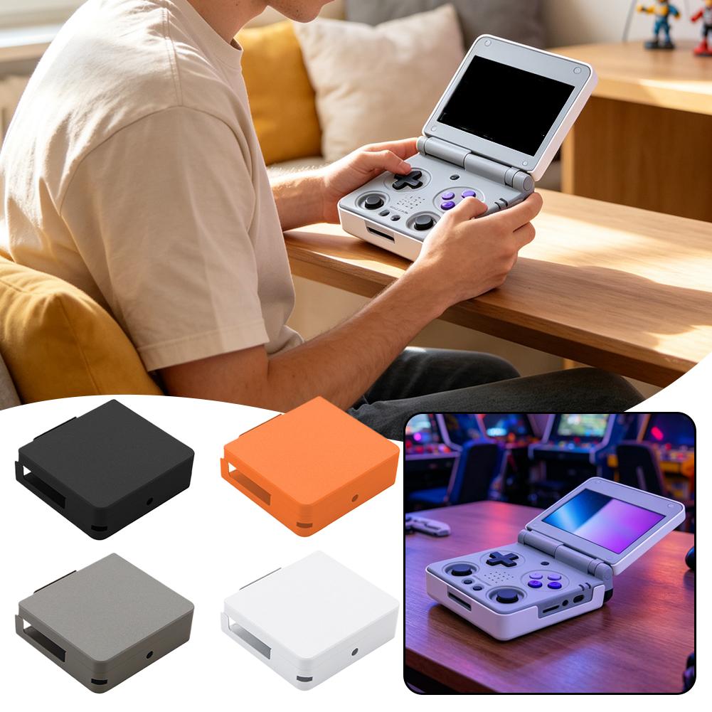 3D Printing Housing - Anbernic RG34XXSP携帯ゲーム機用3Dプリント製フルハウジングシェル 防塵・耐傷性トップ・ボトムカバー