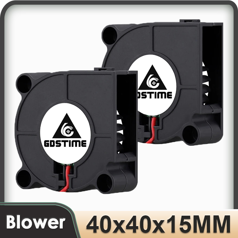 Cooling Fan 40Mm 3D - Gdstime-ファン付き3Dプリンター,5v 12v 24v 40mm x 15mm,ブレード冷却アクセサリー,ターボクーラー,寸法4015mm