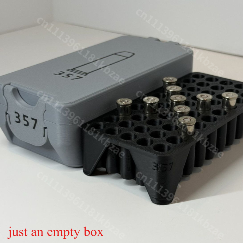 Enclosure 3D Printing - 3Dプリント製 .357マグナム弾丸収納ボックス – 軍事愛好家のデスクトップ用弾薬収納ボックス