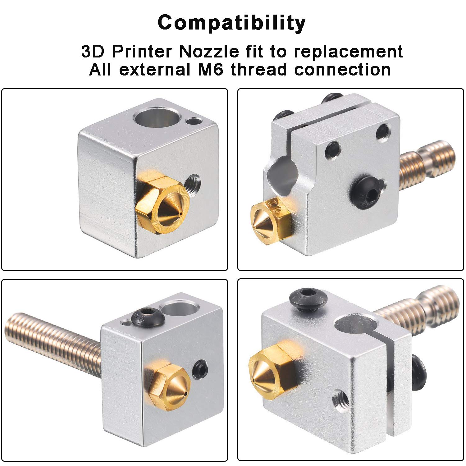 0.4mm真鍮ノズル 3Dプリンターホットエンド Anycu - 3D Printer Nozzle Brass のレビューと価格