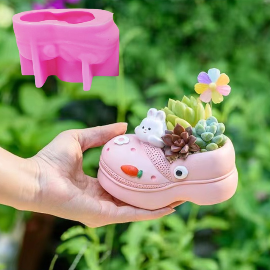 多肉植物、植木鉢、樹脂シリコンモールド、穴靴、サンダル、収納 - 3D Printing Pot のレビューと価格