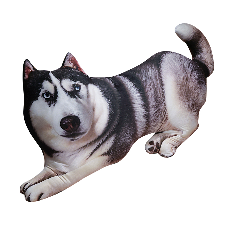 シミュレーションハスキー犬ぬいぐるみ枕3Dプリントハスキーク - 3D Printing With Pp のレビューと価格