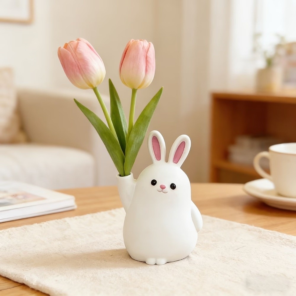 クリエイティブな3Dプリントプラスチック製ウサギ型花瓶、漫画 - 3D Printing Pot のレビューと価格
