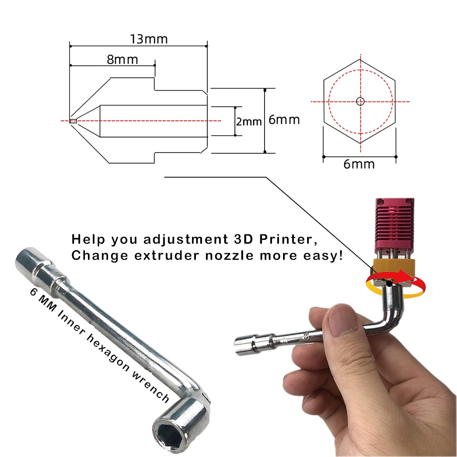 CREALITY 20 個 MK8 真鍮ノズル 0.2/0. - 3D Printer Nozzle Brass のレビューと価格