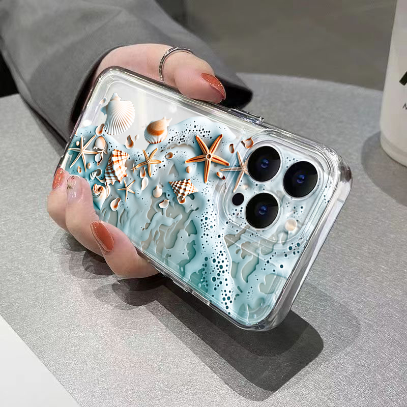 3Dビーチスターフィッシュシェルフォンケース iPhone  - 3D Printing Housing のレビューと価格