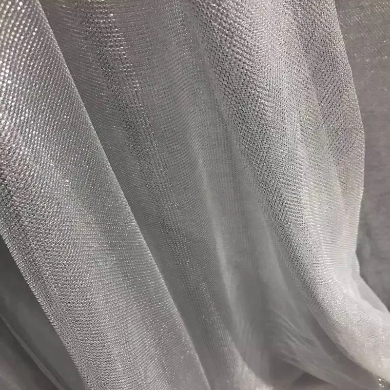 縫製用伸縮性メッシュ生地、光沢のある軽量、小さなグリッド、金 - 3D Printing On Fabric のレビューと価格
