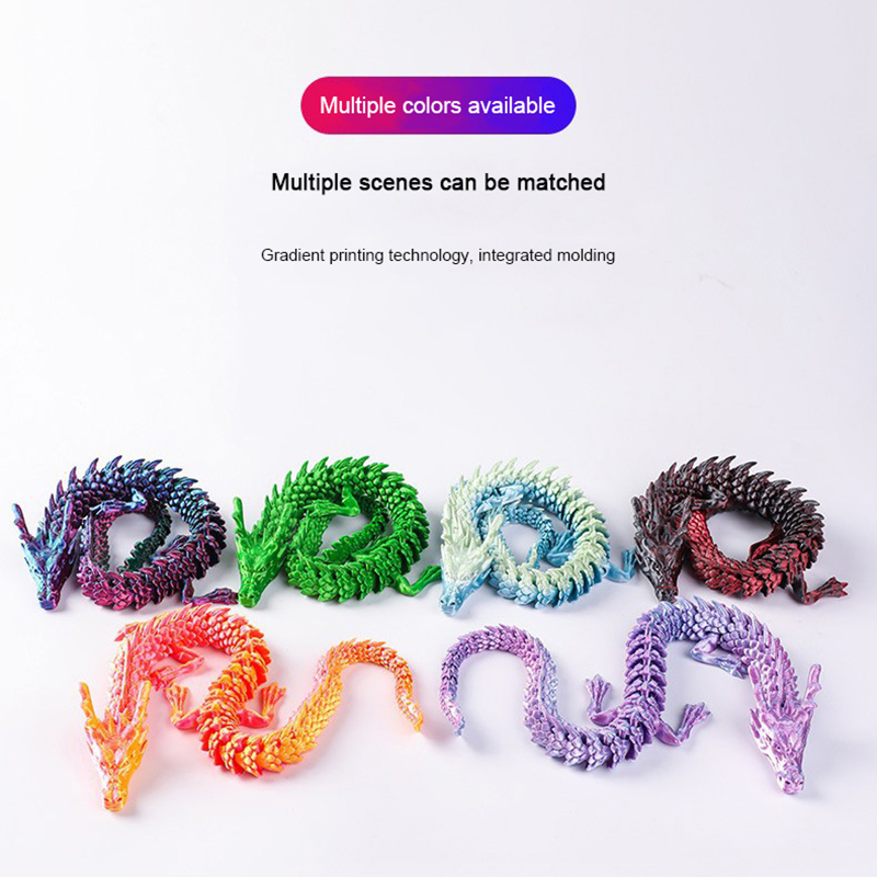 3Dプリントドラゴンオーナメント中国龍景勝地屋台手動関節可動 - 3D Printing Pla のレビューと価格