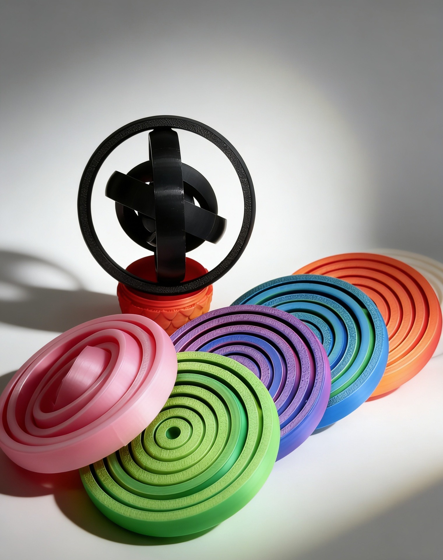 3Dプリント製の斬新なスピニングフィンガーリング、大人向けフ - 3D Printing Pla のレビューと価格