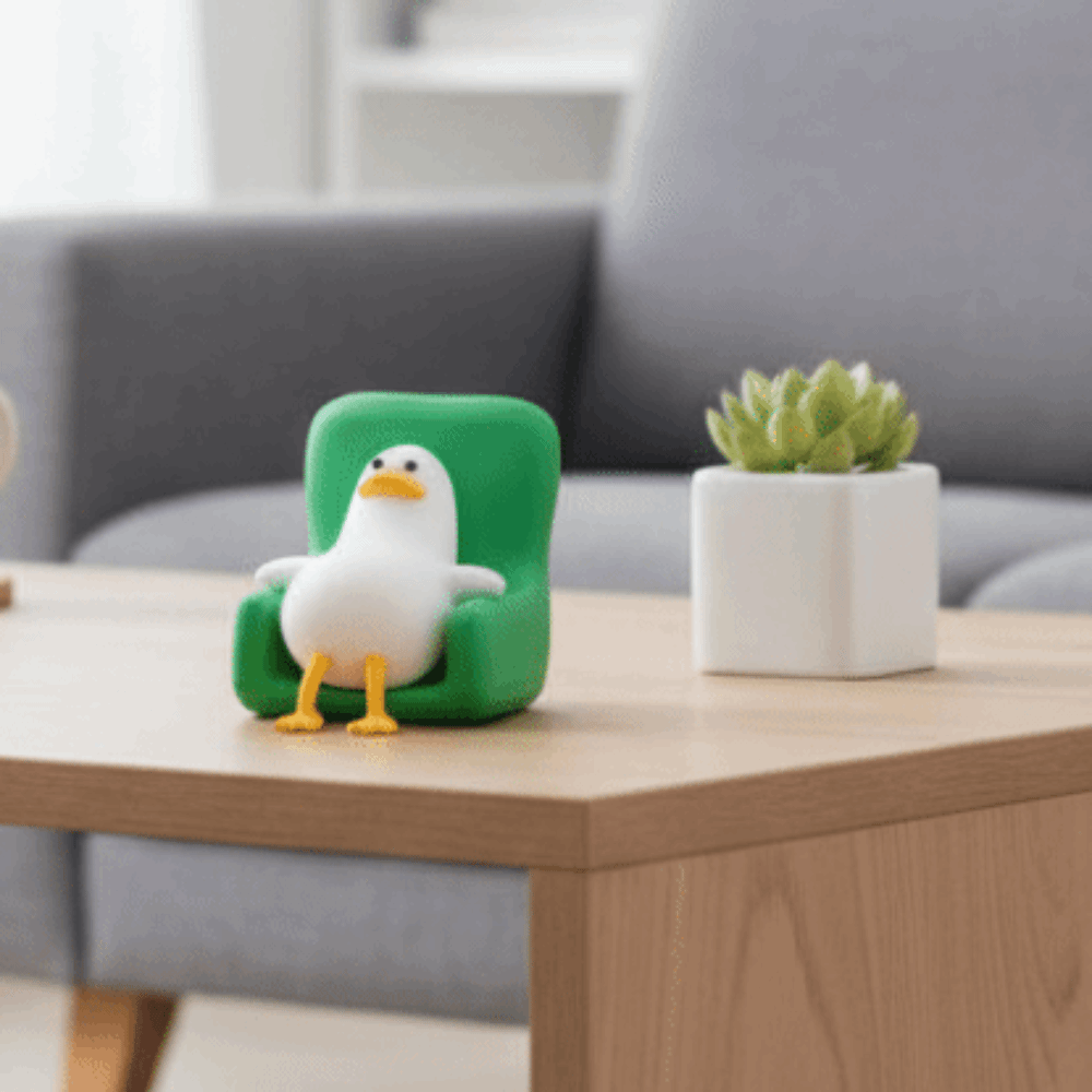 3Dプリント製のアヒルの置物、装飾品、創造的なデザインのアヒ - 3D Printing Desk のレビューと価格