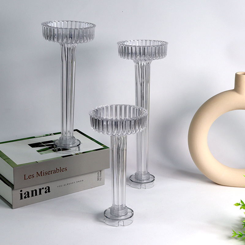 3D花瓶型キャンドルモールドDIYストライプ柱状香り付きキャ - 3D Printing Pot のレビューと価格