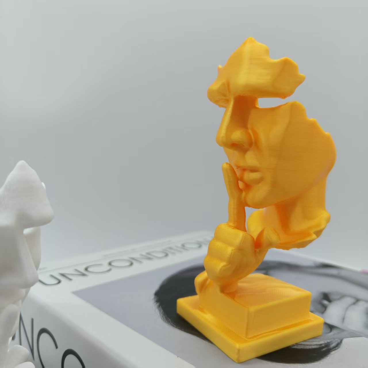 思想家像、沈黙は金なり抽象芸術像、3Dプリントされた耐久性の - 3D Printing Drawing のレビューと価格