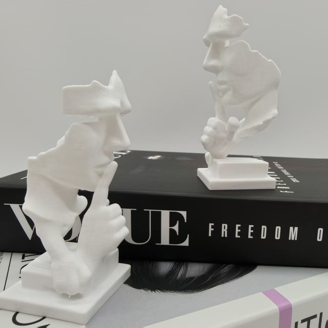 思想家像、沈黙は金なり抽象芸術像、3Dプリントされた耐久性の - 3D Printing Drawing のレビューと価格