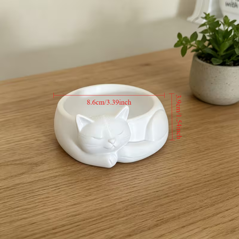 3Dプリントの眠っている猫の花瓶型多肉植物/小型鉢植え植物、 - 3D Printing Pot のレビューと価格