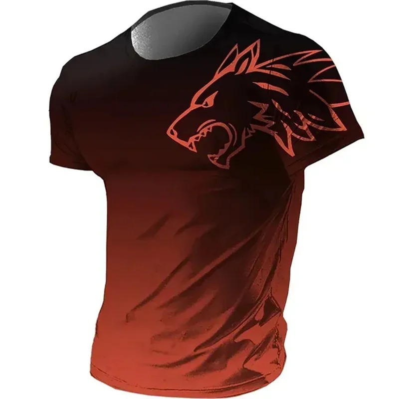 メンズスポーツTシャツ 2026夏新作 レトロTシャツ 3D - 3D Printing On Fabric のレビューと価格
