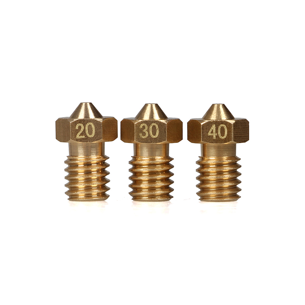 XCR3D 4個/ロス高精度真鍮ノズル0.2/0.3 / 0 - 3D Printer Nozzle Brass のレビューと価格