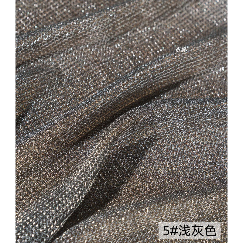 ライトグレーメタリック糸生地 4方向ストレッチ ソフトニット - 3D Printing On Fabric のレビューと価格