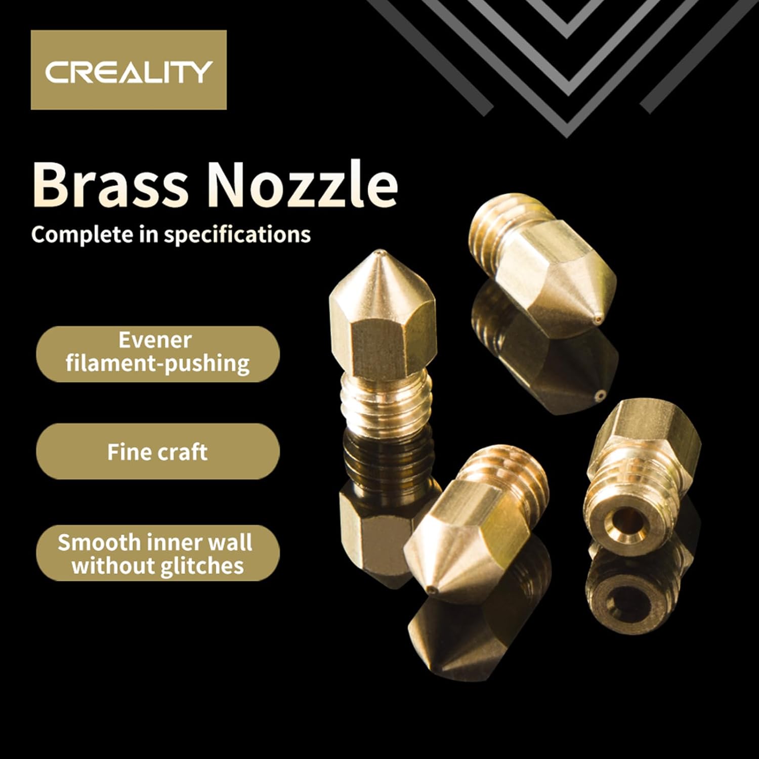 公式 Creality Ender 3/Ender 5 0. - 3D Printer Nozzle Brass のレビューと価格