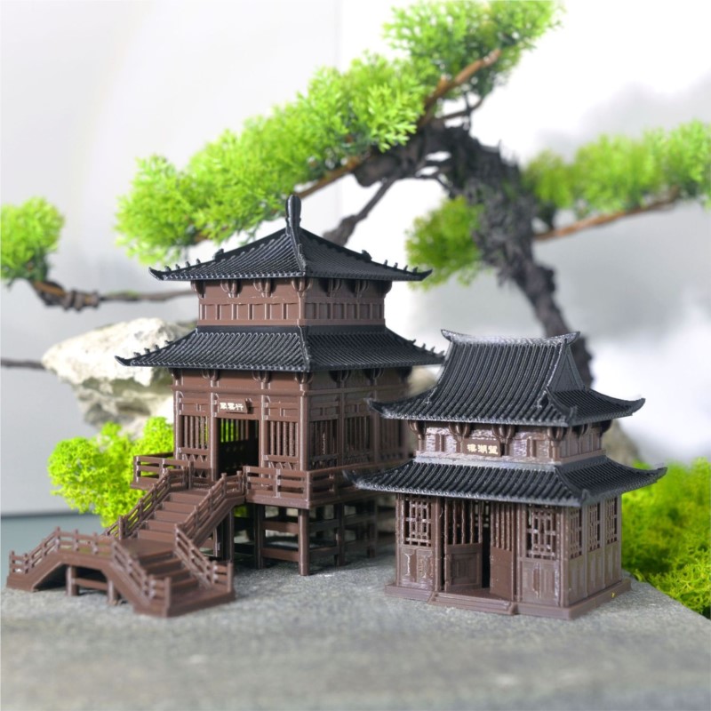 中国建築装飾品、古代3D印刷、盆栽植木鉢装飾タワー、マイクロ - 3D Printing Pot のレビューと価格