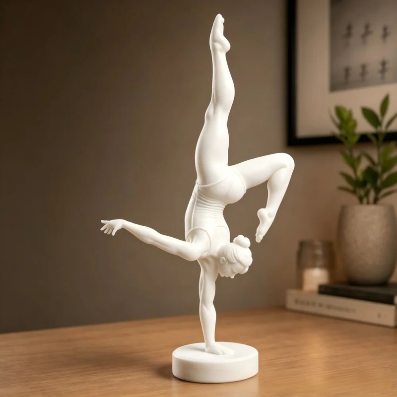 3Dプリント製の片手バランスを取るバレエダンサーのフィギュア - 3D Printing And Additive Manufacturing のレビューと価格