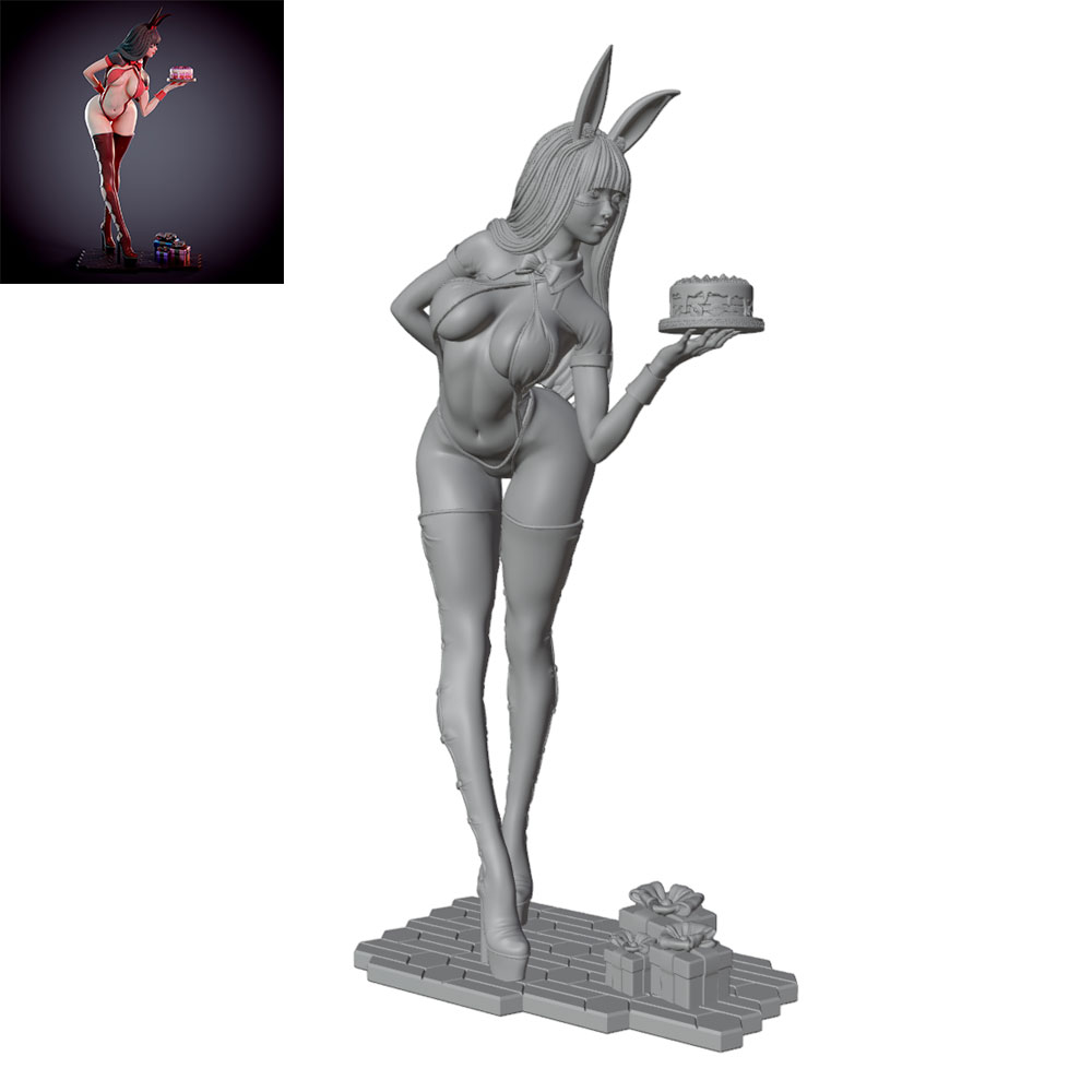 1/24/12/6 ホリデーパーティーテーマのバニーガールキ - 3D Printing And Additive Manufacturing のレビューと価格