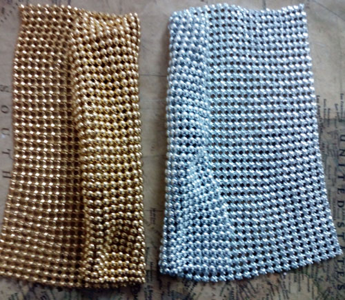 人形を縫うためのスパンコールが付いた金と銀のメッシュ生地,1 - 3D Printing On Fabric のレビューと価格