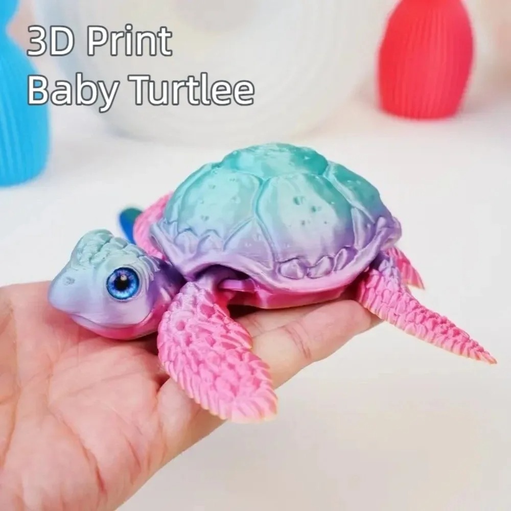 3D プリントされたカメの飾り PLA 素材カラフルでかわい - 3D Printing Pla のレビューと価格