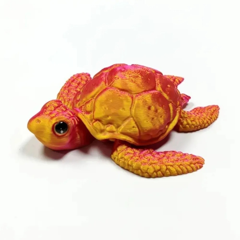 3D プリントされたカメの飾り PLA 素材カラフルでかわい - 3D Printing Pla のレビューと価格
