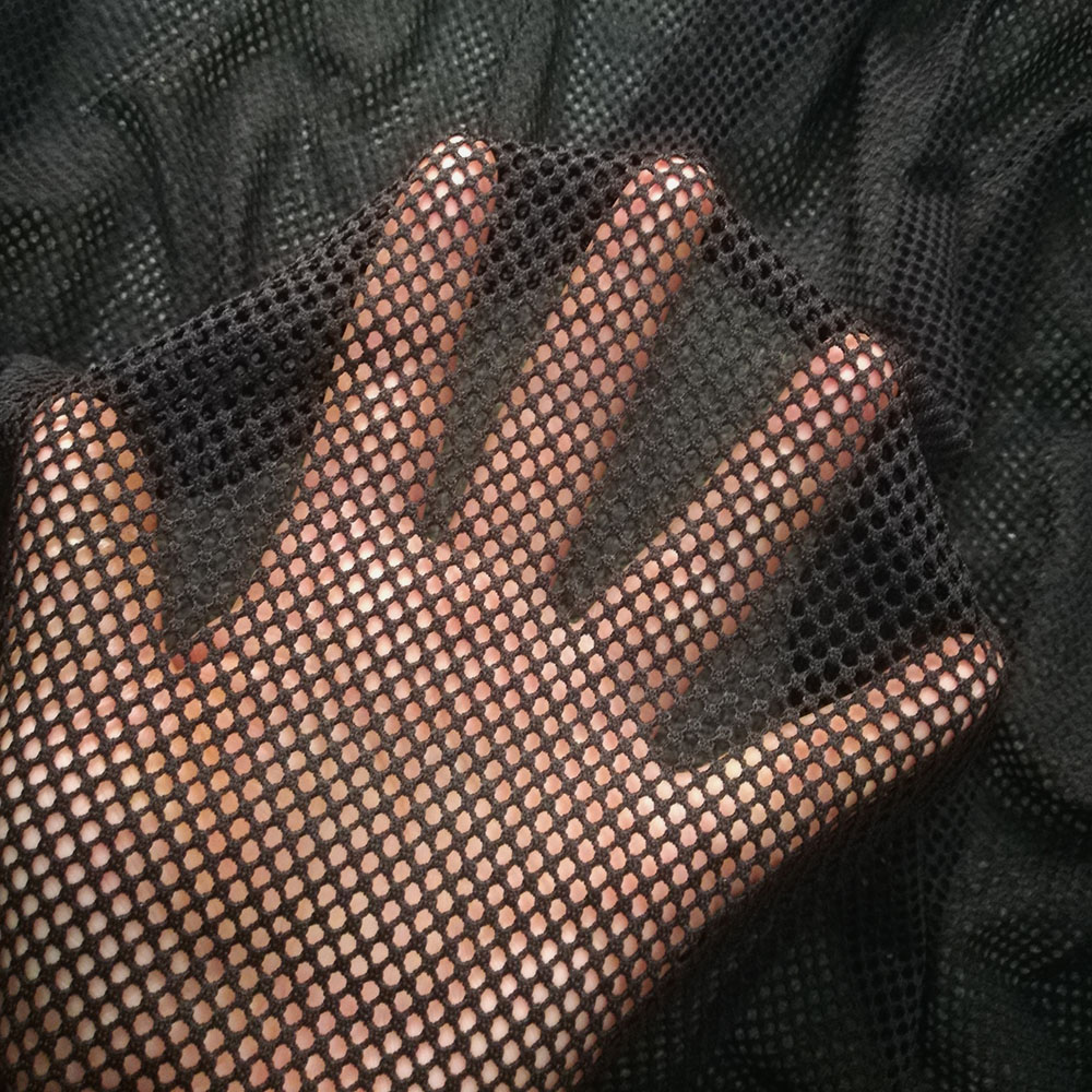 ソフトブラックストレッチネット生地スパンデックスメッシュニッ - 3D Printing On Fabric のレビューと価格