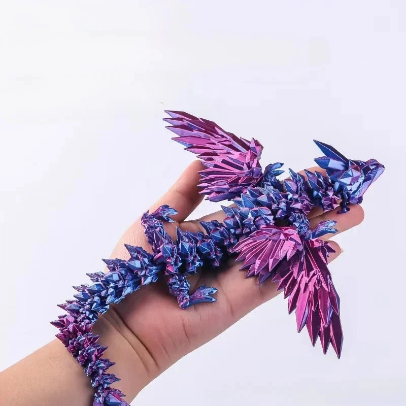 3Dプリントドラゴン カラフルジェムドラゴンフィギュア 可動 - 3D Printing Drawing のレビューと価格