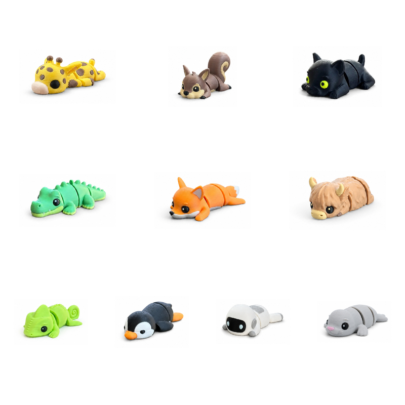 かわいい静的3Dプリントミニ動物像 カワイイデスクオーナメン - 3D Printing Desk のレビューと価格