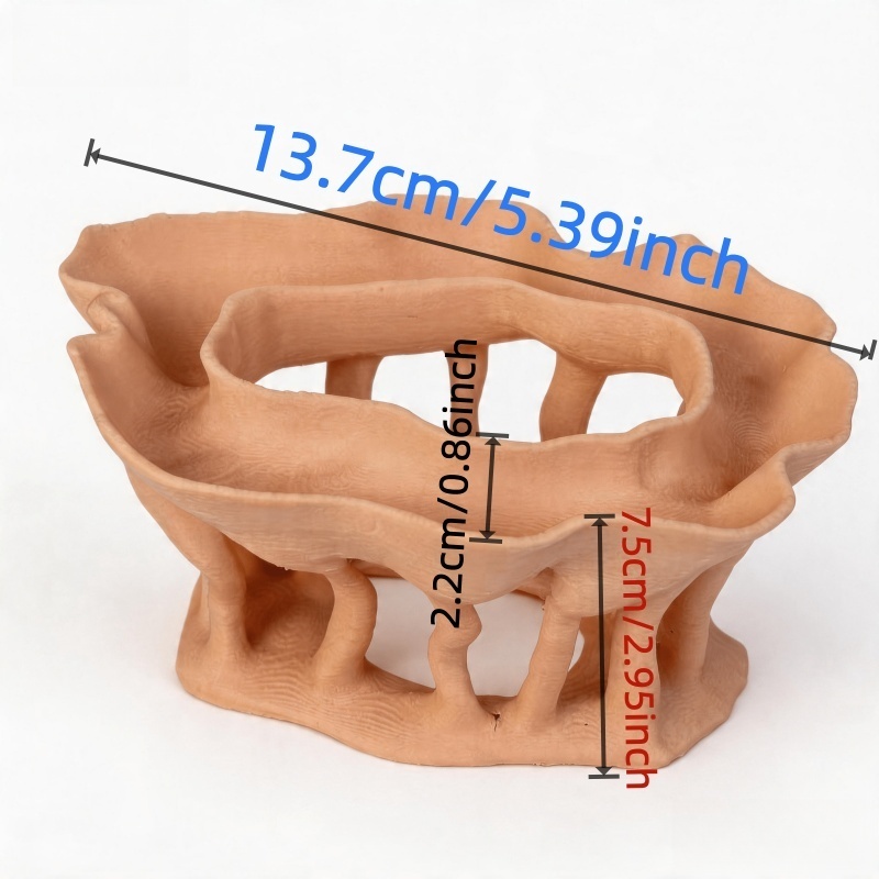 3Dプリントされた木の根の形をした水槽用植物、植木鉢も水槽の - 3D Printing Pot のレビューと価格