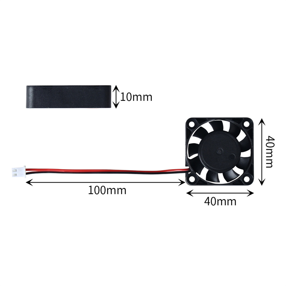 冷却用油圧排気ファン,40x10mm, 100x40mm,2 - Cooling Fan 40Mm 3D のレビューと価格