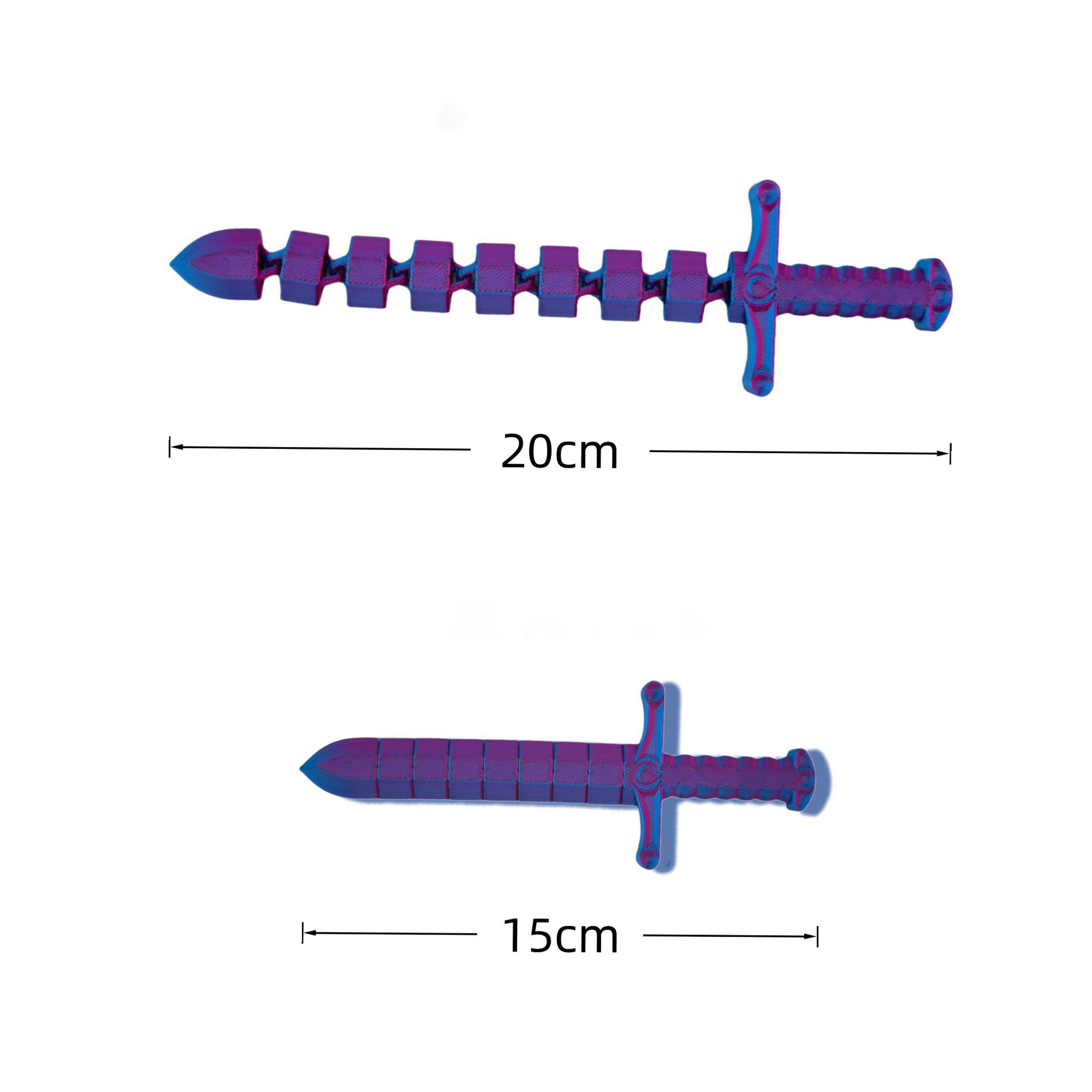 新しい 3D プリント剣可動ジョイントシミュレーション剣置物 - 3D Printing And Additive Manufacturing のレビューと価格