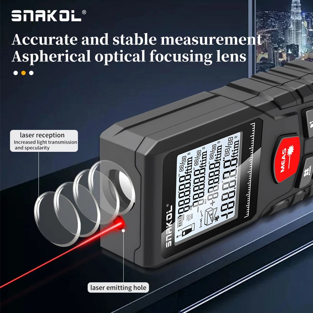 SNAKOL レーザー距離計 50m 70m 100m 12 - Stanley Tape 25Ft のレビューと価格